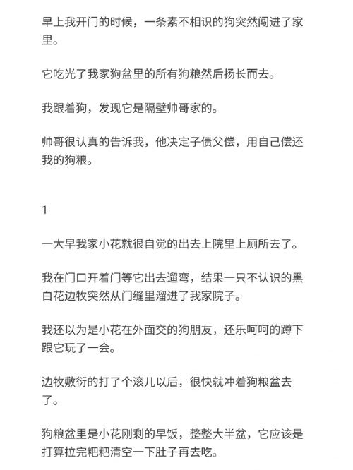 小狗今天草到主人了吗小说